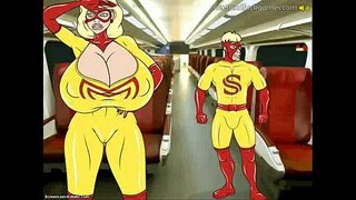 ���లిసే మరియు ఫక్ సూపర్ హీరోయిన్ Hijinks 1 పార్ట్ 1