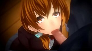 Busty hentai cutie xo&#039;roz so&#039;rib va qattiq mushuk ichida fucked olish