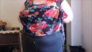 BBW Playing With Big Tits